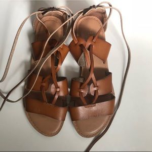 Old navy strappy lace up sandals